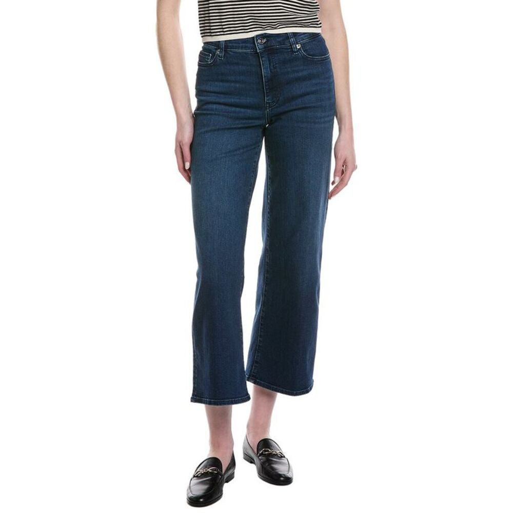 Frame Denim Womens Frame Petite Denim Le Pixie Slim Palazzo Jean